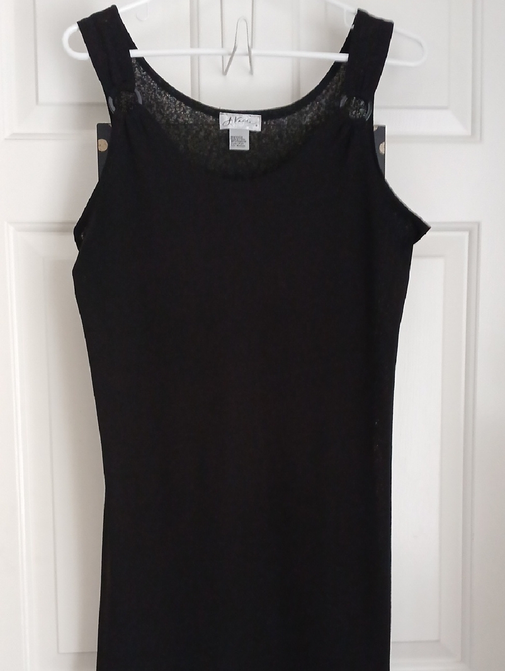 Black Sleeveless Knit Dress - Simple Elegant